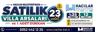 HACILAR BELEDİYESİ’NDEN SATILIK 23 ADET VİLLA ARSALARI VE 1 ADET DÜKKAN