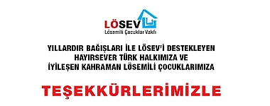 Lösev'den Teşekkür Mejajı