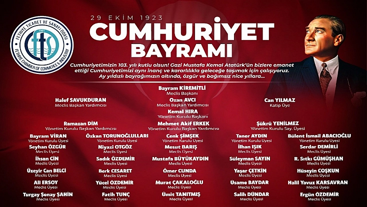 FTSO 29 EKİM CUMHURİYET BAYRAMI KUTLAMA İLANI