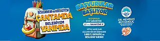 Beslenmem ve kırtasiyem çantamda belediyem yanımda