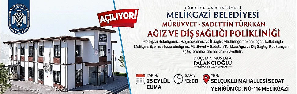 Mürüvvet - Sadettin Türkkan Ağız ve Diş Sağlığı Polikliniği açılıyor
